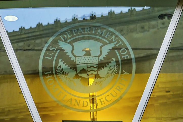 Department of Homeland Security Symbol Washington DC